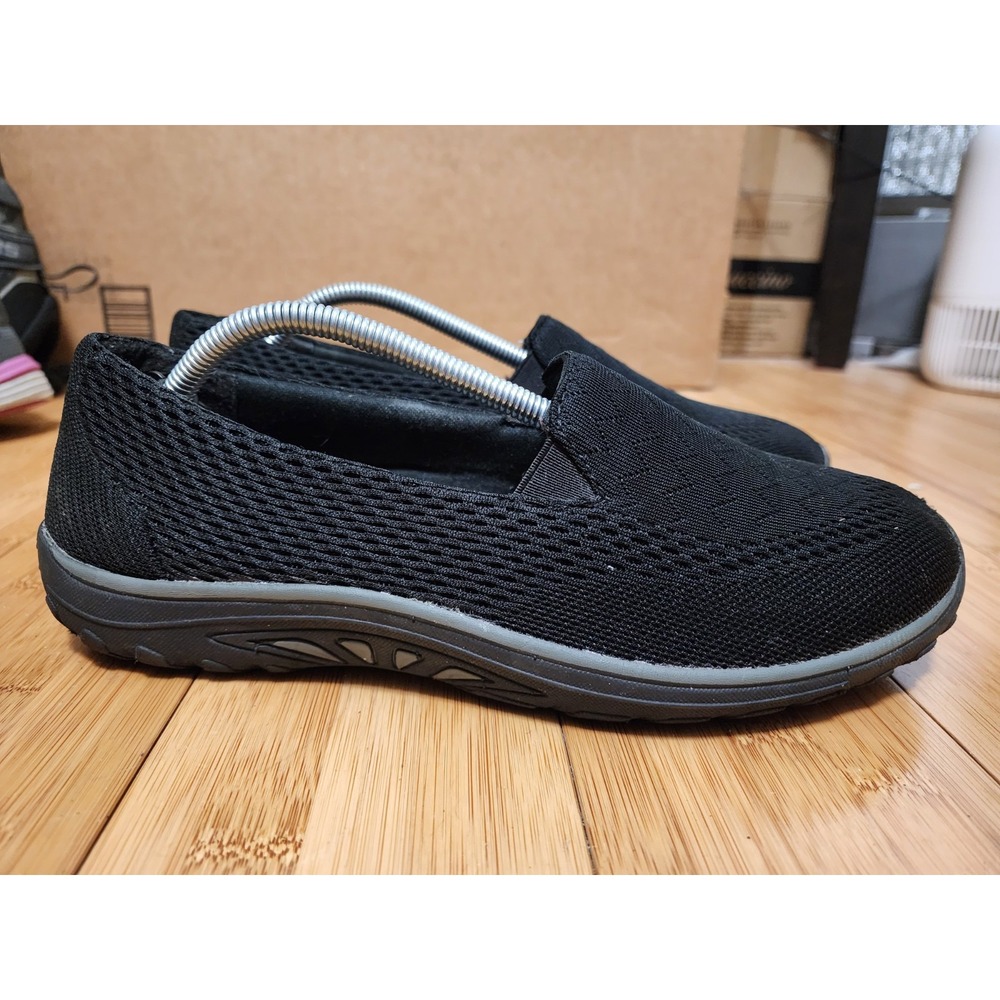 Skechers Women Reggae Fest Slip On Black Foam Comfort Sneakers 49244 Size 8